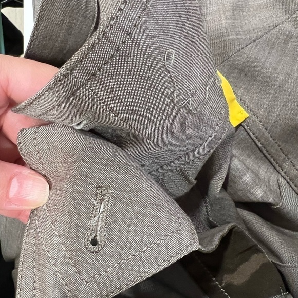 ST JOHN High Waist Belted Tailored Workwear Academia Gray Trousers Sz 8 - Picture 4 of 7